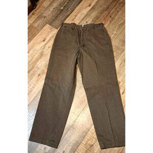 NWT Eddie Bauer Men's Size 34 X 32 Chino Relaxed Brown Front Plain